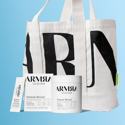 Gift Yourself Bundle with ARMRA Colostrum and Tote