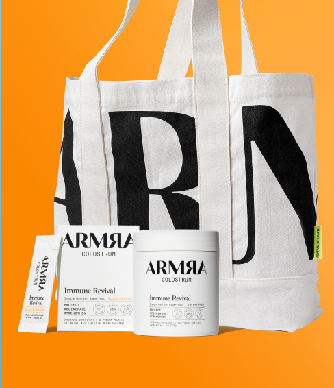 Gift Yourself Bundle with ARMRA Colostrum and Tote