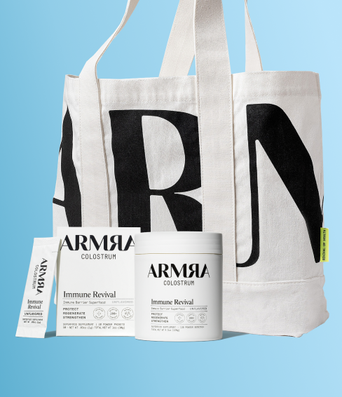 Gift Yourself Bundle with ARMRA Colostrum and Tote