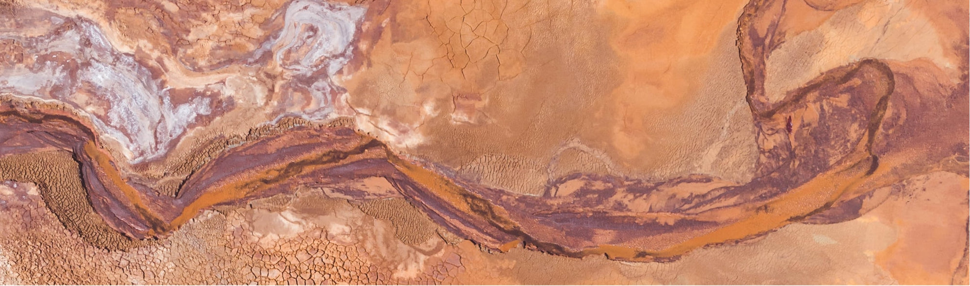 Satellite image of dessert land