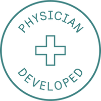 Circle icon that says Physician Developed 